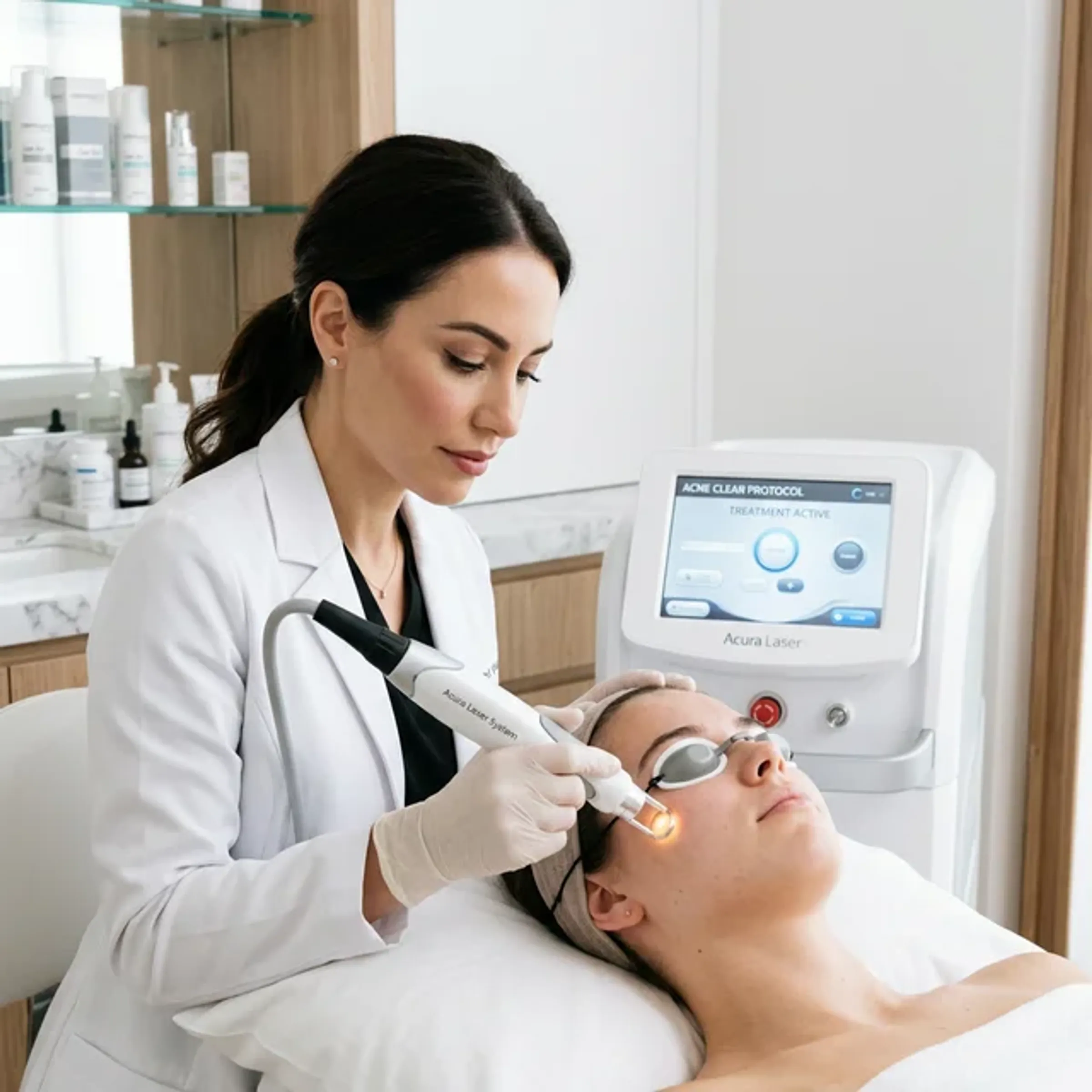 Medizinische Akne-Laserbehandlung – Lasertherapie gegen Akne und Aknenarben in der Bodensee Laserklinik