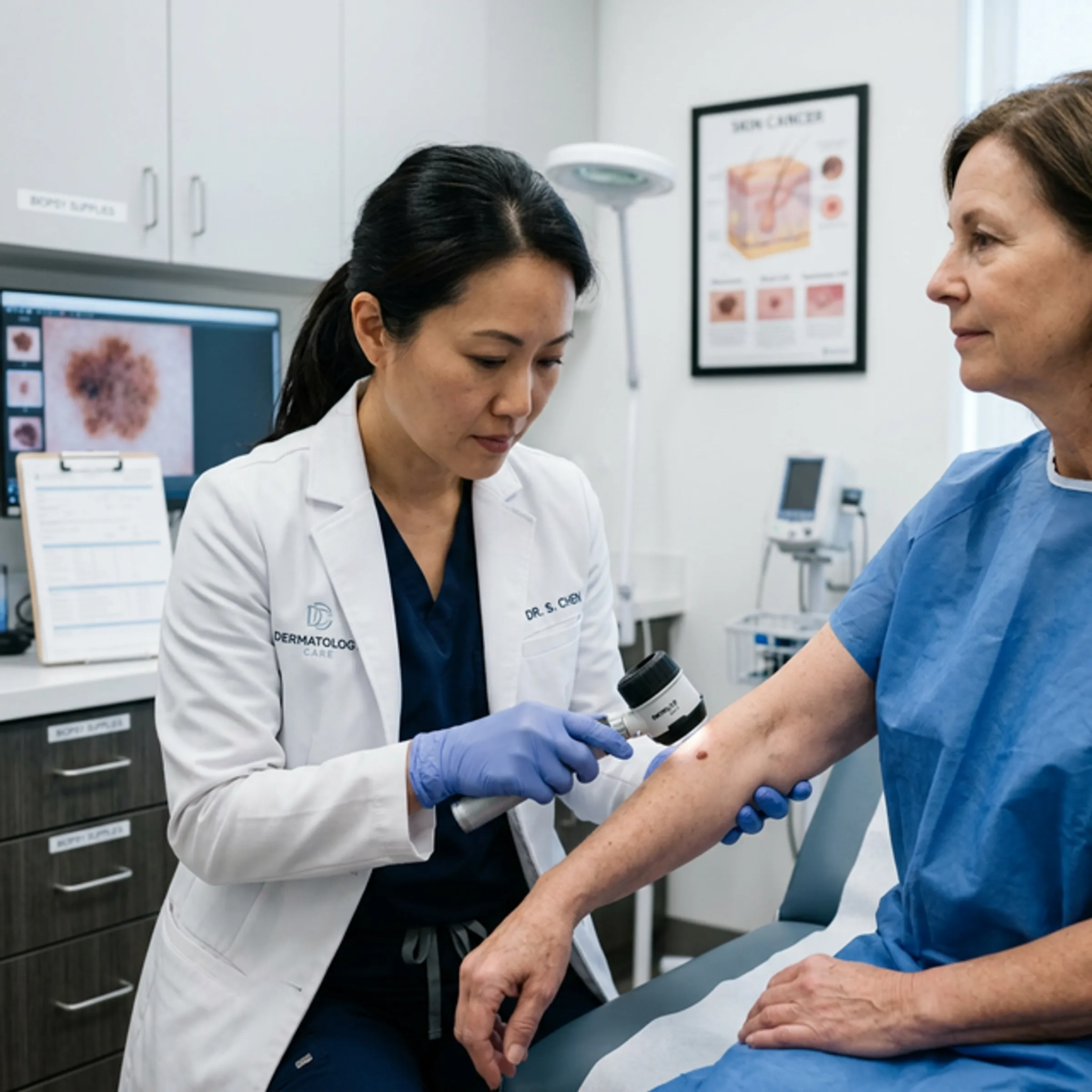 Behandlung von weißem Hautkrebs in der Bodensee Laserklinik